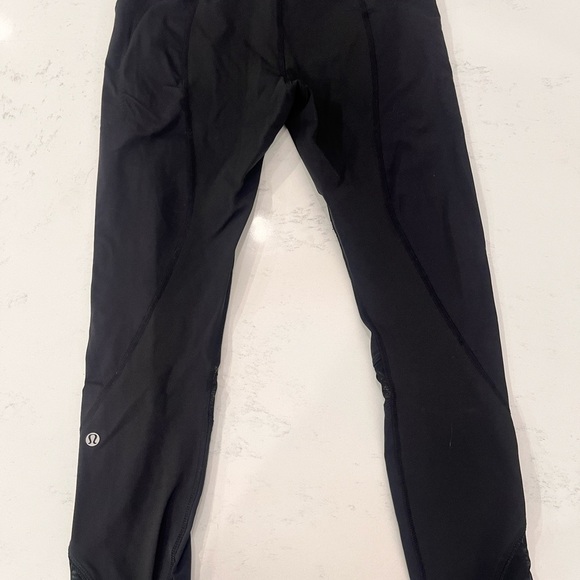lululemon athletica Pants - Lululemon Yellow and Black design leggings